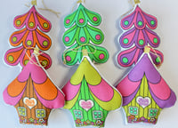 Image 4 of Gingerbread Forest Christmas Makes cut and sew panel