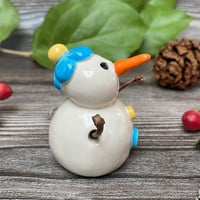 Image 3 of Handmade Ceramic Forget-Me-Not Snowpeep  