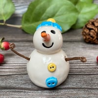 Image 4 of Handmade Ceramic Forget-Me-Not Snowpeep  