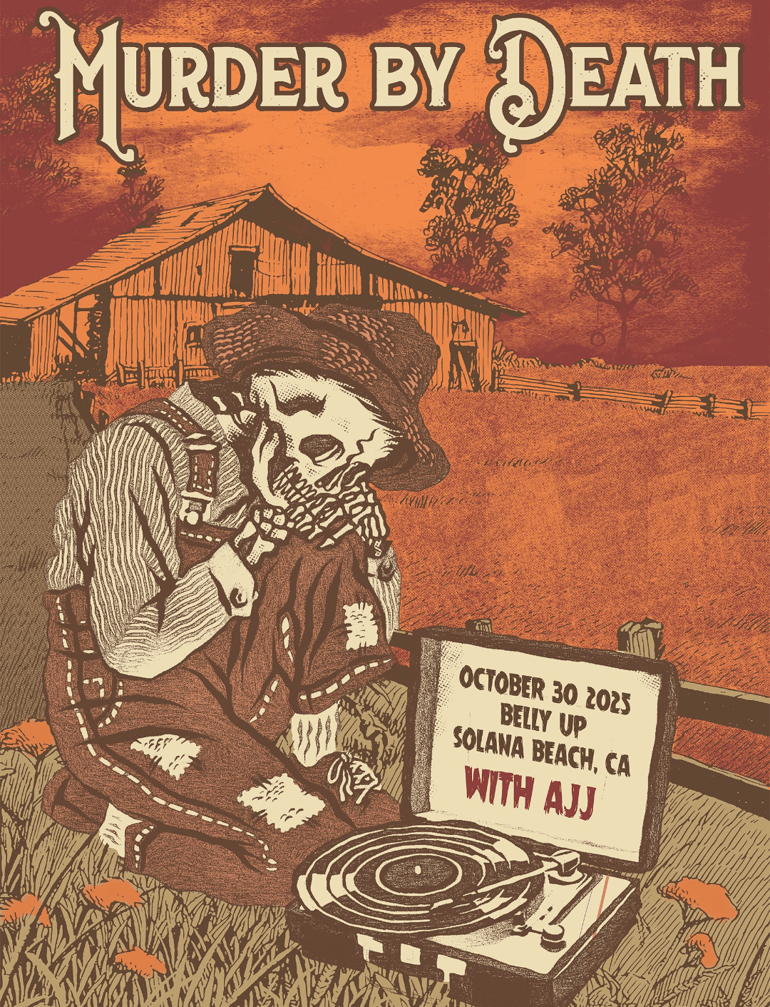 Image of Solana Beach leftover farewell tour poster SHIPS DEC 1