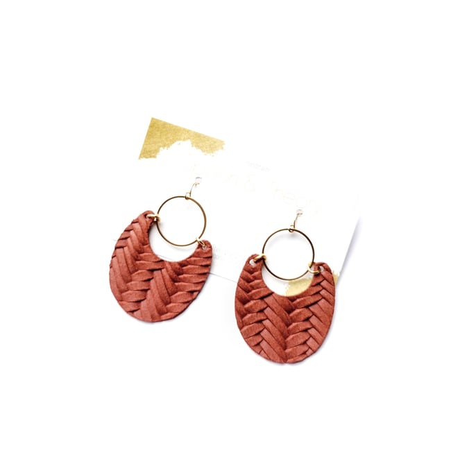 NEW Spiced Suede Statement Earrings 