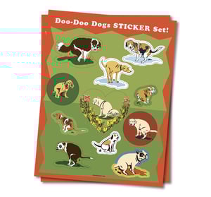 Image of Doo-Doo Dogs Sticker Sheet!