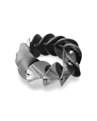 Image 13 of Bracciale scultura, artigianale, in pelle, modello: ARMADILLO