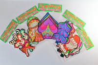 Image 2 of Set of Christmas Vinyl Stickers - 5 Designs