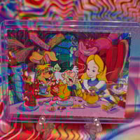 Wonderland tracking card blotter