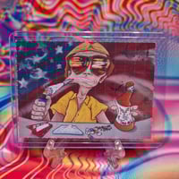 Hunter s thompson trading card blotter