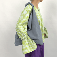 Image 1 of origami linen bag