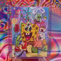 Spongebob trading card blotter 
