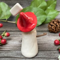 Image 3 of Handmade Ceramic JOY Snowpeep 