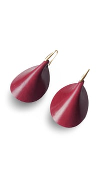 Image 6 of Orecchini pendente, in pelle e acciaio, modello: ARMADILLO BASIC