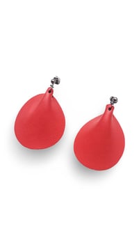 Image 9 of Orecchini pendente, in pelle e acciaio, modello: ARMADILLO BASIC