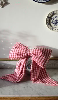 Image 2 of Maxi bow vichy rouge