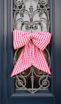 Image 1 of Maxi bow vichy rouge