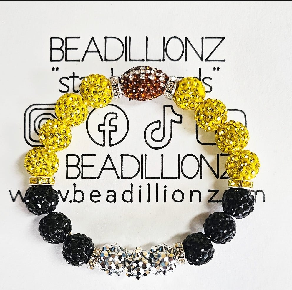 Image of  Beadillionz inspired theme sports Steelers Blitzburg
