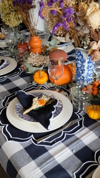 Image 4 of Set de table camélia bleu