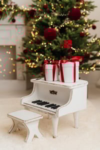 Image 2 of  Handmade wooden props piano white * set 