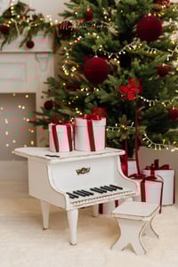Image 4 of  Handmade wooden props piano white * set 