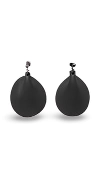 Image 10 of Orecchini pendente, in pelle e acciaio, modello: ARMADILLO BASIC