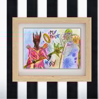 Image 1 of LOTR quote print naive doodle art for contemporary decor 