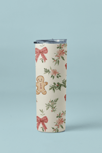 Image 3 of Gingerbread and Ribbon Christmas 20oz Tumbler 