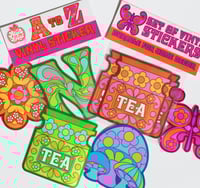 Image 4 of Set of 4 Groovy Vinyl Stickers - 3 Designs