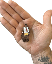 Image 2 of Black Cat Pin & Sticker (Variant) ONLY 25