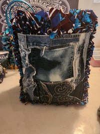 Image 3 of Flowers in Bloom Blue Tote