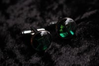 Image 3 of Copy of Dead good green beetlewing cufflinks