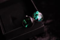 Image 1 of Copy of Dead good green beetlewing cufflinks