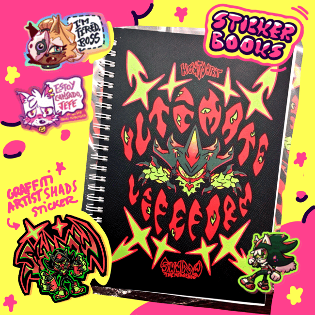 SONICCON STICKERBOOK AND OTHER STICKERS