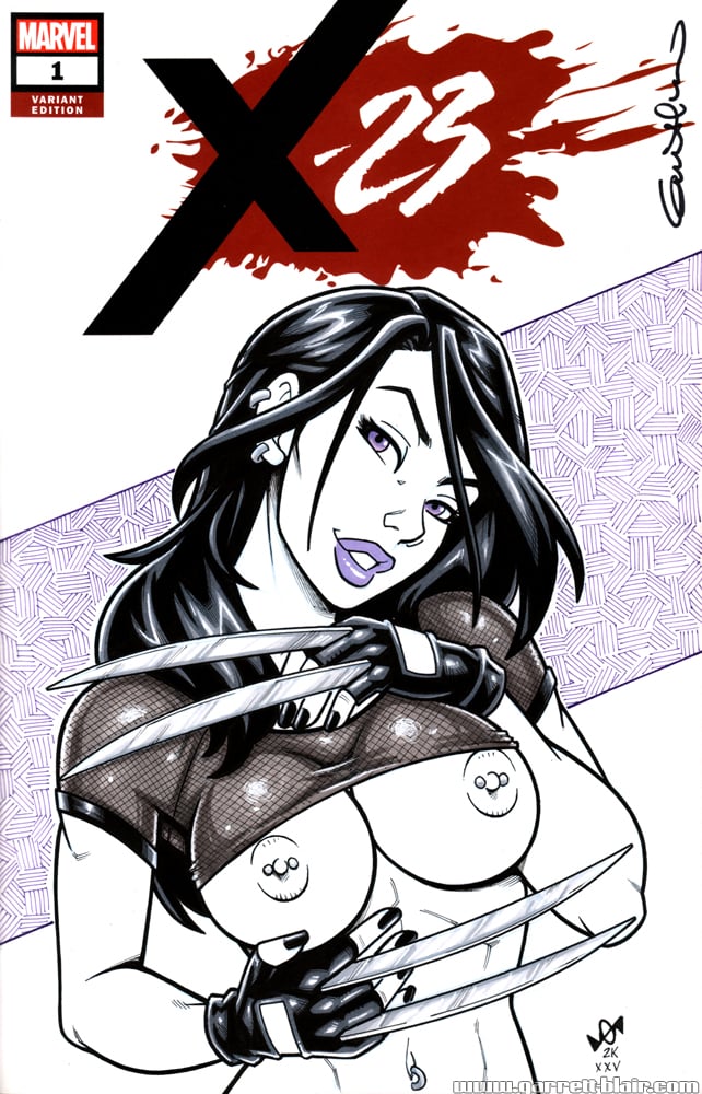 Naughty X-23 bust Quick Sketch Cover