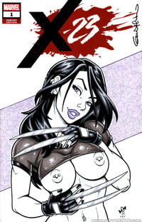 Image 2 of Naughty X-23 bust Quick Sketch Cover