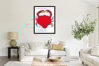 Image 4 of David Shrigley - Cancer, The Crab, Fine Art Giclee Print, Zodiac Poster