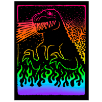 Teeny Zilla sticker