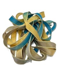Image 2 of 1PC. TRIBAL 42" Hand Dyed Finished Edge Silk Wrist Wrap Bracelet/Jewelry/Craft Ribbons