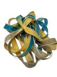 Image 3 of 1PC. TRIBAL 42" Hand Dyed Finished Edge Silk Wrist Wrap Bracelet/Jewelry/Craft Ribbons