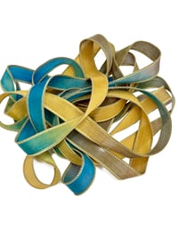 Image 6 of 1PC. TRIBAL 42" Hand Dyed Finished Edge Silk Wrist Wrap Bracelet/Jewelry/Craft Ribbons