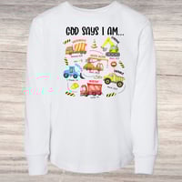 Image 2 of Long Sleeve Shirt~ God says I am... 