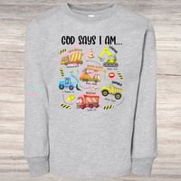 Image 4 of Long Sleeve Shirt~ God says I am... 