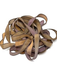 Image 7 of 1PC. BRONZE BLUSH 42" Hand Dyed Finished Edge Silk Wrist Wrap Bracelet/Jewelry/Craft Ribbons