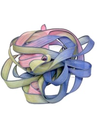 Image 1 of  1PC. JAW BREAKER 42" Hand Dyed Finished Edge Silk Wrist Wrap Bracelet/Jewelry/Craft Ribbons