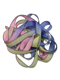 Image 7 of  1PC. JAW BREAKER 42" Hand Dyed Finished Edge Silk Wrist Wrap Bracelet/Jewelry/Craft Ribbons