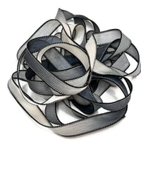 Image 3 of 1PC. ECLIPSE42" Hand Dyed Finished Edge Silk Wrist Wrap Bracelet/Jewelry/Craft Ribbons