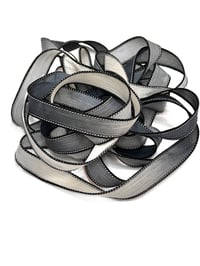 Image 6 of 1PC. ECLIPSE42" Hand Dyed Finished Edge Silk Wrist Wrap Bracelet/Jewelry/Craft Ribbons
