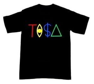 Image of TISA TI$A TI$△ LOGO T-SHIRT