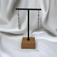 Image 2 of Lilac drop earrings