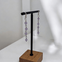 Image 4 of Lilac drop earrings