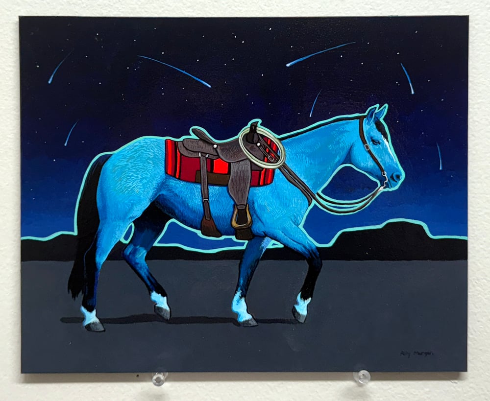 "Stargazer" Original Gouache Painting