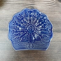 Image 3 of Ceramic Blue Peacock Trinket/Ring Dish