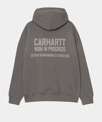 Image 2 of CARHARTT WIP_HOODED DISTANCE SWEATSHIRT :::GRAPHITE:::
